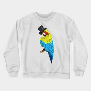 Parrot with Cylinder Crewneck Sweatshirt